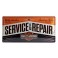 Plaque 3D Métal Harley Davidson : Service & Repair, 50 x 25 cm