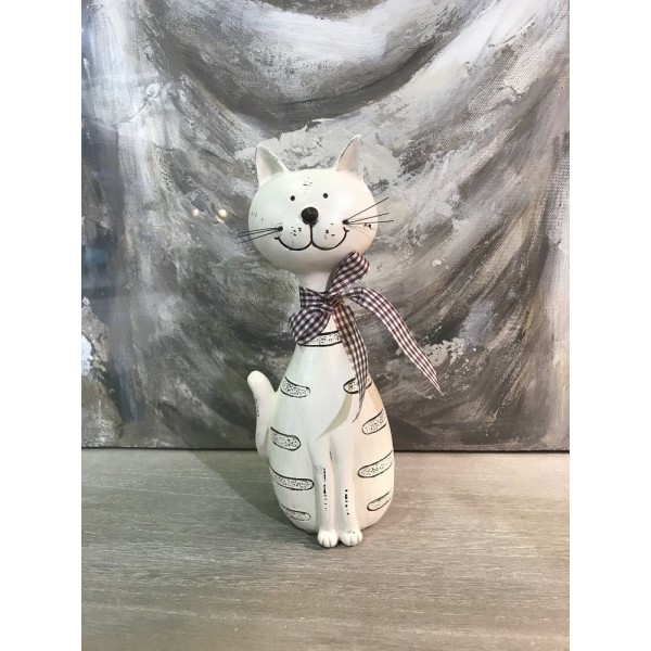 Figurine Chat Collection Mistigri Assis H 22 Cm