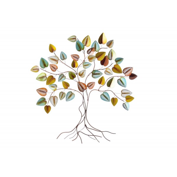 Decoration Murale Arbre De Vie Xl Multicolore H 100 Cm