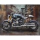 Tableau sur Bois & Métal 3D : La Moto BMW, L 120 cm