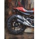 Tableau sur Bois & Métal 3D : La Moto Ducati, L 120 cm