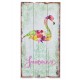 Déco murale bois exotique perroquet :Tropical Paradise , H 60 cm