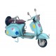 Scooter Miniature métal Vintage, Couleur Jaune, Modèle Italia L 26 cm