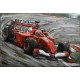 Tableau sur Bois & Métal 3D : Formule 1 Ferrari, L 120 cm