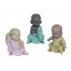 Figurine Petit Moine méditation, Parme, Collection Baby Zen, H 12,5 cm