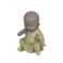 Figurine Petit Moine méditation, Parme, Collection Baby Zen, H 12,5 cm