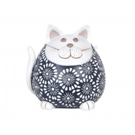 Figurine Chat Rond Modele Tamiko Diam 17 Cm