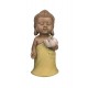 Set de 3 Moines de la Sagesse Assis 2, Collection Baby Zen, H 11 cm