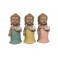 Set de 3 Moines de la Sagesse Assis 2, Collection Baby Zen, H 11 cm