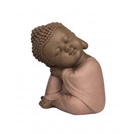 Set de 3 Moines de la Sagesse Assis 2, Collection Baby Zen, H 11 cm