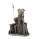 Statuette résine : L'archange Saint Michel, H 35 cm