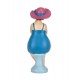 Figurine Thème Bord de Mer : Baigneuse rétro Assise, H 19 cm