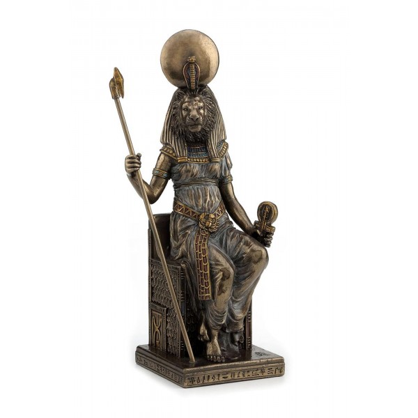 Statuette Egypte Déesse Sekhmet Guerrière Et Fille De Rê H 20 Cm