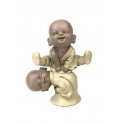 Set de 3 Mini-Moines de la Sagesse Assis 2, Collection Baby Zen, H 7,5 cm