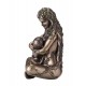 Figurine Gaïa, la Déesse Mère féconde la Terre Entre Ses Main, H 18 cm