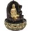 Fontaine Zen Feng Shui, Bouddha, 2 Vasques et Lotus Jungle LED, H 27 cm