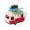 Miniature Caravane Rouge, Planche de Surf & Valise, L 24 cm