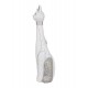 Grande Figurine Chat Debout, Modèle Felicity, Blanc et Argent, H 52 cm