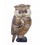 Figurine Hibou, Camaïeu de Marron et Bordeaux, Collection Kingsley, H 20 cm