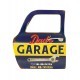 Enseigne murale métal : Portière Voiture "Dad's Garage", H 41 cm