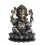 Statuette Ethnique XL résine : Ganesh & Lotus, Finition Antic Line, Hauteur 30 cm