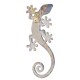 Set 2 Geckos en Résine, Déco murale ou à poser, Modèle Tropik, H 16 cm