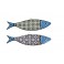 Set 3 magnets Frigo aimantés, Poissons Thème Mer 5, L 13 cm