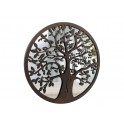 Déco murale fer : Arbre de vie, Anthracite & marron, Mod 5, H 60 cm