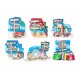 Set 6 magnets Frigo aimantés, Plage, Surf et Bord de Mer, H 6,5 cm