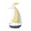 Déco murale Bateau métal : Voilier et Mouette, Bleu et Jaune, H 40 cm