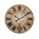 Horloge balancier : Rose des Vents, Tons Bois Naturel, Bois MDF, H 58 cm