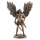 Statuette résine : L'archange Saint Michel, H 35 cm