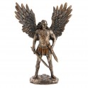 Statuette résine : L'archange Saint Michel et Le Glaive H 28 cm