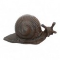 Escargot décoratif en fonte, terrasse et jardin, longueur 16 cm