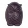 Figurine Hibou en fonte inaltérable, Intérieur, Jardin et Terrasse, 100% métal, hauteur 11 cm