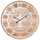 Horloge murale en bois MDF, Arbre de vie et trame bois veiné, Diamètre 60 cm