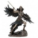 Statue Déesse celte de la guerre morrigan, finition Antic Line, hauteur 22 cm