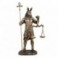 Statue Dieu égyptien, Anubis et balance de la justice, Finition Antic Line, hauteur 27 cm