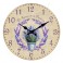 Horloge murale Lavande De France et de Provence, Bleu et Violet, Diamètre 34 cm