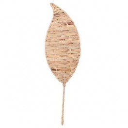 Déco murale Grande feuille stylisée en feuilles de palmiers et herbes marines, hauteur 56 cm