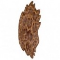 Déco murale, bois tropicale en paulownia, texture originale et naturelle, profondeur 3,5 cm, hauteur 76 cm