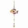 Suspension Poisson tropical en métal décoratif, maison, terrasse et jardin, hauteur 56 cm