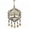 Suspension intérieure extérieure, Arbre de vie en étain, mandala, perles colorées et clochettes, hauteur 53 cm