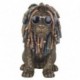 Grande figurine Lion rasta urbain, casque audio, lunettes de soleil et hauteur 35 cm