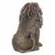 Grande figurine Lion rasta urbain, casque audio, lunettes de soleil et hauteur 35 cm