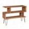 Meubles TV design en bois massif d'acacia, Style contemporain 2 compartiments, longueur 115 x 85 x 36 cm, poids 24 kg