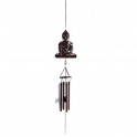 Grand Carillon et Suspension décorative Bouddha, 100% métal, H 100 cm