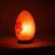 Lampe rouge et orange en verre, Veilleuse ou lampe d'ambiance en couleurs chaudes, Collection MOSAIK, H 37 cm