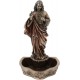 Statue Sacré-Coeur Jésus, Aspect Bronze, Coll Antic Line, H 23 cm