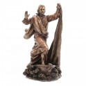 Statuette résine : Saint Lazare, Protecteur Des Pauvres et Malades, H 20 cm